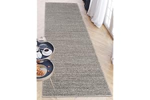 CARPETO RUGS Mazovia Tappeto per Corridoio - Passatoia Corridoio Moderne Astratto - Tappeto a pelo Corto per Ingresso, Salotto - Certificato Oeko-Tex - Corridore a Metro - Grigio 100x300cm