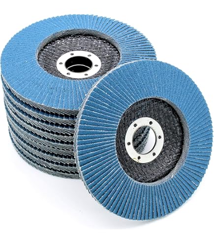 Disques Lamelles 50pièces 50 Disques Abrasifs Fibre 125mm - Grain 120 - Pour Meuleuse D'Angle Ponceuse Girafe