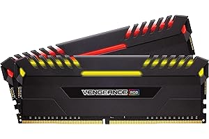 Corsair Vengeance RGB - Kit de memoria Entusiasta de 16 GB (2 x 8 GB, DDR4, 2666 MHz, C16, XMP 2.0) negro
