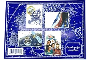 TIMBRE FRANCE Bloc N’123 Neuf et Authentique de 4 Timbres de France de Collection de 2008 avec N’ 4245 à 4248. Europe, Satellite..