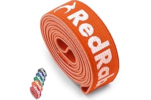 ‎RED RAB RED RAB Fitnessbänder einzeln oder im Set mit nachhaltigen Holz Griffen | Widerstandsbänder Krafttraining, Resistance Bands, Pull Up Band, Klimmzugband, Klimmzug Bänder, Terraband, Trainingsbänder