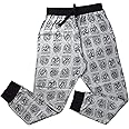 Mens Official Grey Harry Potter Loungepants | Mens Loungewear All Over Print Pyjama Bottoms, Medium