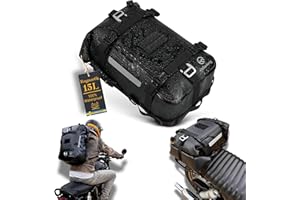 ‎ODINSBERG Odinsberg Wodoodporna Torba Motocyklowa 15 L - na Tylne Siedzenie, Siodełko, Bar - Plecak, Sucha, Bagaż do Enduro, Dual