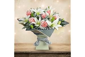 ALL OCCASIONS Frozen Wonderland Hand-Tied, Beautiful Fresh Flowers, Perfect for Christmas, Birthdays, Anniversaries and Thank You Gifts.