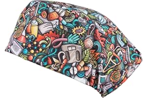 Pilucaps, Gorro quirófano pelo largo modelo LABORATORIO unisex para mujer y hombre 100% algodón