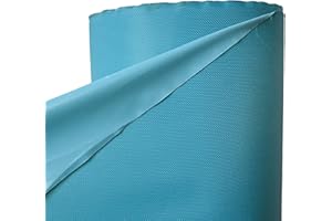 UK FABRICS ONLINE Türkisblauer Oxford-PVC-Stoff, Meterware, Abdeckplane, Material für Gartenmöbel, Sitzbezüge, 150 cm breit, (vorgeschnitten), 1 Meter