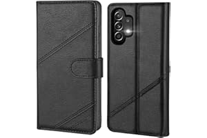 KRAFTCARE Handyhülle für Samsung Galaxy A13 4G/5G/A04S Hülle, [Kartenfach] [Stand] Flip Case Leder Stoßfeste Schutzhülle Klapphülle für Samsung A13 4G/5G Hülle, Schwarz