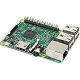 Raspberry PI 3 Model B Scheda madre CPU 1.2 GHz Quad Core, 1 GB RAM, 802.11n Wireless LAN, Verde/Argento