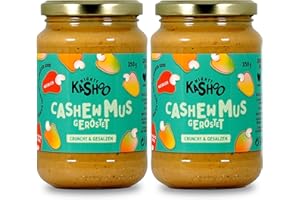 ‎MIGHTY KASHOO Mighty Kashoo - Geröstet crunchy & salzig, Nachhaltiges Cashewmus aus Westafrikanischen Nüssen, 350g im Glas - Natürlich, vegan und reich an Nährstoffen