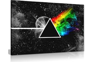 PANTHER PRINT Color rosa Floyd lado oscuro de la luna lienzo pared arte imagen lienzo grande A1 30 x 20 Inches (76.2 cm x 50,8 cm)