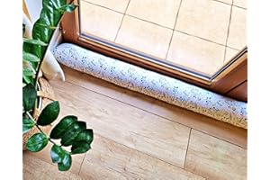 ‎BEBELOO Bebeloo Zugluftstopper Durchzugstopper Windstopper für Türen und Fenster Luftzugstopper für Tür Türschlange Türrolle Baumwollstoff (Vogelbeere, 150 cm)