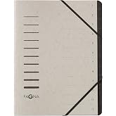 Pagna File Folder, 7 Compartments, Light Grey