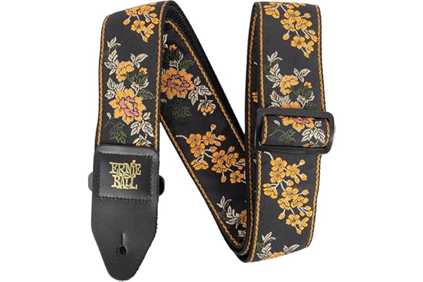 Ernie Ball - Correa para guitarra, Jacquard, diseño de Tangerine Blossom