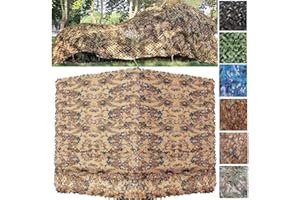 DGSFES Outdoor Militar Tarnnetz Dekoration Sonnenschutz,Camouflage Netz Wald Jagd,Sonnensegel Sichtschutz Camouflage für Camping, Sonnenblende, Jagd, Armee, Fotografie,Wildnis,2X5m