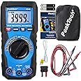 PeakTech P 1041 1041-TRMS Digital Multimeter 4,000 Counts, Auto Range, Voltage, Current, Resistance, Capacitance and Continuity Tester, 600V-CAT III, Black