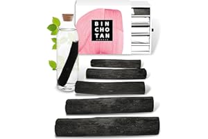 BAYTIZ Potente Filtro de Agua de Carbón Activo - x5 Binchotan Bio - Purificador de Agua del Grifo - Activado Madera Garrafa Cristal Filtros Mesa Carbono Jarra Cartucho Activado Bambu Filter Black Cartuchos