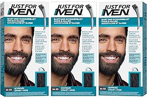 Just For Men Brush in Color Gelformel Bart Und Schnurrbart Schwarz - 3er Pack