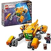 LEGO Marvel Baby Rocket's Ship Set, Guardians of the Galaxy Volume 3 Spaceship Building Toy for 8 Plus Year Old Boys and Girl
