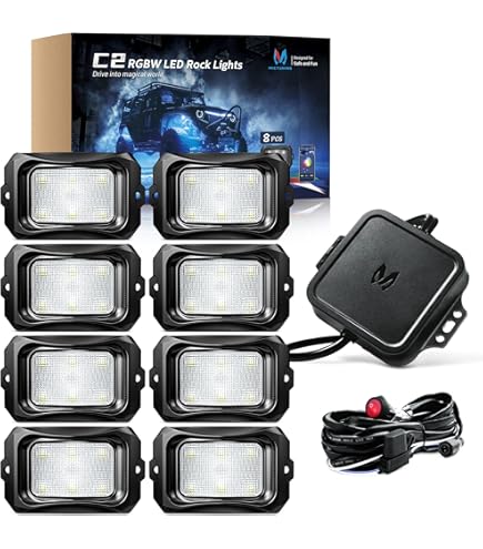 Pod Xprite Victory Series RGB LED Rock Lights Multicolor Neon LED