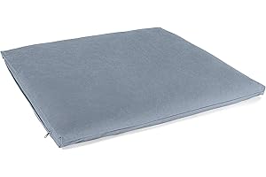 Lotuscrafts Tappetino da meditazione, cuscino da meditazione, modello Zabuton Delux, altezza 4 o 7 cm, fodera lavabile 100% cotone, certificato GOTS