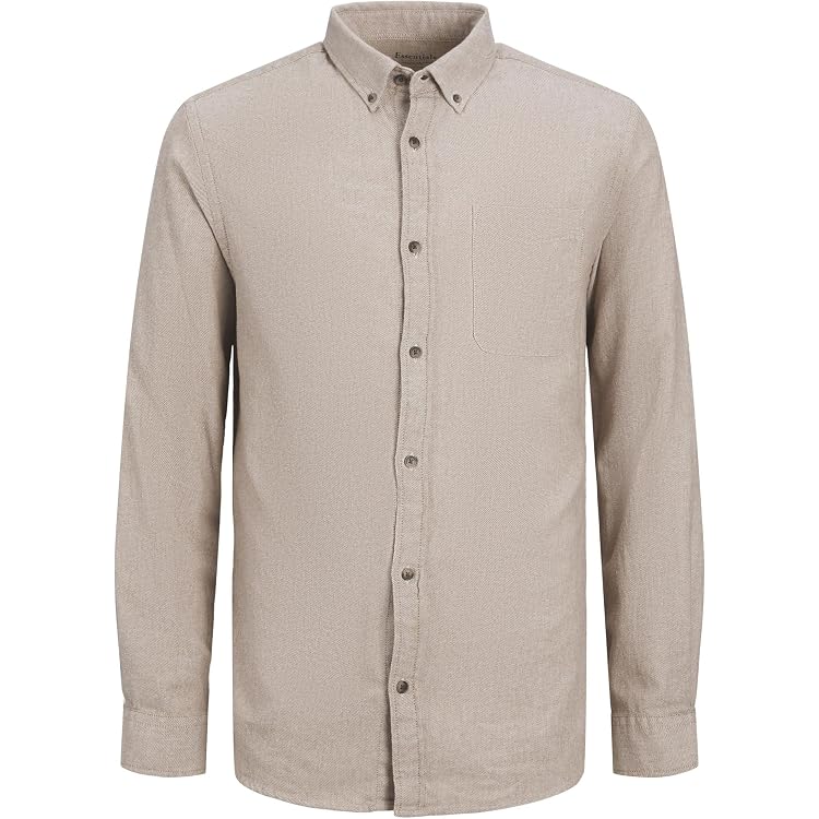 JACK & JONES Herren Langarm-Freizeithemd – Lässig, Bequem, Mit Brusttaschen