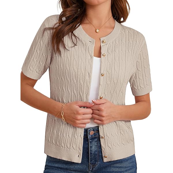 Pull Tricoté Volants Tulle Cardigan Femme GRACE KARIN - Col Rond Manches Longues - Décoration Tulle Et Volants - Tricoté Élégant Cardigan Fille Grace Karin