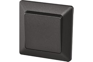 EMOS Przełącznik dzwonka czarny, z dźwigienką, 250 V~/10 AX, tworzywo sztuczne, bez puszki podtynkowej, klasa ochrony IP20 do wnętrz