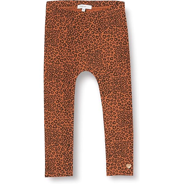 Legging Chicco Fille - 95% Coton - Motif Ours - Revers Rayé - Taille Mi-Haute - Confort Stretch