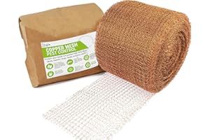 AGILE HOME AND GARDEN Agile Copper Mesh Snail and Slug Repellent -20m/65ft- Rodent Mesh and Mice Deterrent for Rat Proofing - Pure Copper Mouse Mesh Rodent Control - Rat Mesh and Rodent Seal for Pest Exclusion - Wire Mesh