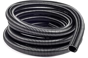 Supremery Manguera de aspiradora por metros de 32 mm de diámetro interior, manguera para aspiradora doméstica, industrial adecuado compatible con Kärcher, Bosch, AEG, Philips, Nilfisk, Parkside, etc.