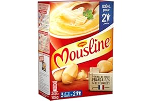 Maggi Mousline Purée de Pomme de Terre Nature (3 Sachets) 195g - Lot de 4
