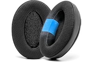 WC FreeZe Hybrid Fabric Cooling Gel Replacement Earpads for ATH M50X - kompatybilne z ATH M40X / M50XBT / HyperX Cloud 1 i 2 / SteelSeries Arctis 3/5 / 7 / 9X & Pro/Stealth 600 i innymi (czarne)