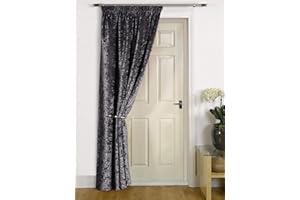 rejuvopedic Charcoal Thermal DOOR Curtain - Reduces Heat Loss, Prevents Draughts, Saves Energy.