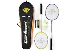 Carlton Set de Badminton Match 100 Unisexe-Adulte, Bleu/Jaune/Blanc, Taille Unique