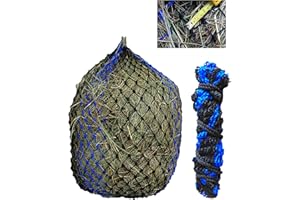 T TEKE Deluxe Slow Hay Feeder Nets, 1-3/4" Feeding Holes, Horse Supplies Bags for Horses, Goats