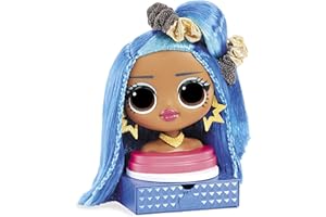 L.O.L. Surprise! OMG Tête à coiffer dotée de Cheveux enracinés pour des coiffures infinies - 30 Surprises et Accessoires - Miss Independent