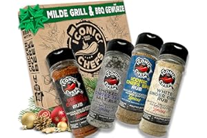 ‎ICONIC CHEFS ICONIC CHEFS® Mexican Mild BBQ Rub Spices Set - Chipotle, Smoked Salt, Garlic & SPG - BBQ Grill Spices Gift Set - Grill Spices Gift Set - Grill Gifts for Men - Grill Spices