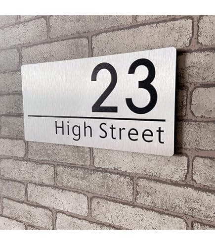 Numeros Adhesivos Placa Personalizada Para Casa, Placa De