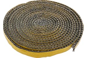 BELTECH Cavo di tenuta per forno, lunghezza 2,5 m, filo in fibra di vetro ignifugo, grigio grafite, guarnizione per porta fumo, resistente al calore fino a 550 °C (nastro: 10 mm x 2 mm)