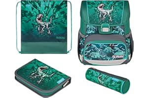 Herlitz Schulranzen Loop Plus Green Rex, 1 Stück