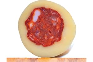 SAPORI MEDITERRANEI Provola Ripiena - Fusione di Gusti Autentici: Provolone 100% Italiano e Soppressata Calabrese Artigianale, 500g - Per Aperitivi e Delizie Gourmet - Sottovuoto
