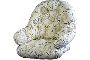 Gilda Replacement Cane Furniture WRAP ROUND SWIVEL - CUSHIONS ONLY Wicker Rattan Conservatory (Bamboo Natural)