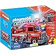 Playmobil City Action Fire Engine with Ladder Unit, Flashing Lights and Sounds