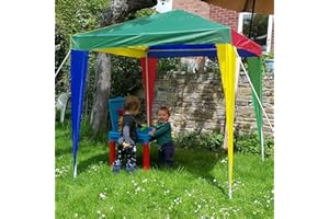 Marko Outdoor Kids Gazebo Outdoor Garden Multi Colour Childrens Marquee Tent Sun Shade Beach (Kids Gazebo)