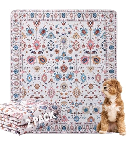 BomDa Waschbare Hundetrainingsunterlagen 2er Pack - 91,5x104cm Saugstark