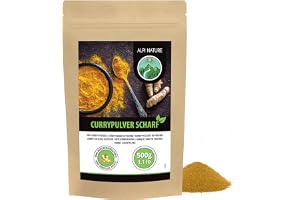 Alpi Nature Curry Pulver Starkt 500g, Saltfritt Starkt Currypulver, Indiska Kryddor för Matlagning