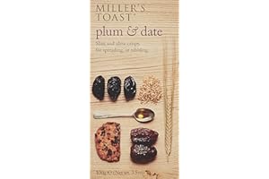 Artisan Biscuits Miller's Toast Plum and Date, 100 g