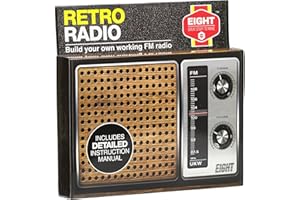 EIGHT GREAT STUFF TO MAKE 2008 ERR1493 Eight Retro Construction Kit-Build Your Own Working FM Radio, 19 x 3 x 13 Centimeters