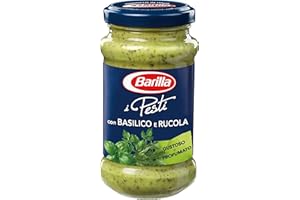 Barilla - Pesto, con albahaca y rucola, sin gluten (4 piezas)