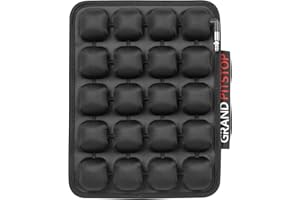 ‎GRAND PITSTOP GRAND PITSTOP Motorcycle Air Seat Cushion with Inflatable Bubble Air Pads with Breathable Mesh Cover & Non-Skid Bottom Compatible for Pillion Seat of Motorcycle